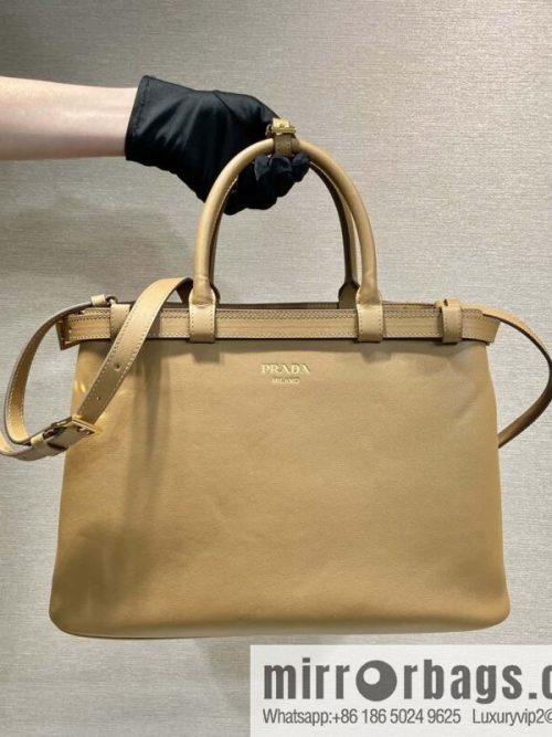 PRADA imported calfskin tote bag 1BA417 large