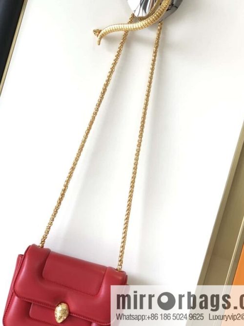 BVLGARI Bulgari joint design limited edition Mary Katrantzou snakehead bag 291071 red 19CM