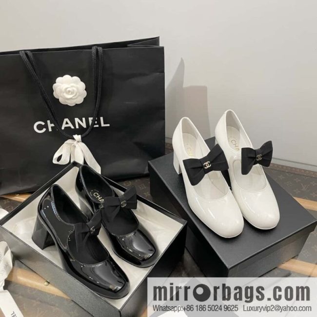 CHANEL Xiaoxiang Bow 🎀 Mary Jane high heels