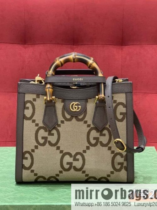 GUCCI Gucc1 Diana canvas tote bag 660195