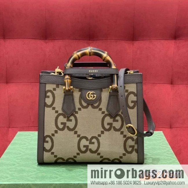 GUCCI Gucc1 Diana canvas tote bag 660195