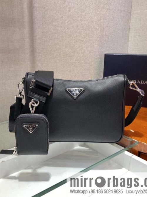 PRADA full leather three-in-one 😘😘 model number 2VH113 full leather/cross pattern leather