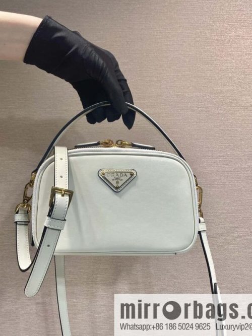 PRADA new mini handbag 1BH203 white