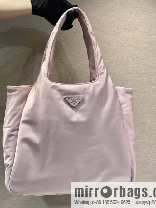 PRADA Prada nylon fabric extra large tote bag 1BG449 pink