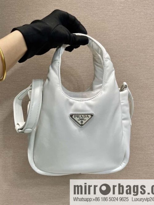 PRADA Prada mini tote bag 🎉 white 1BA359 nylon fabric