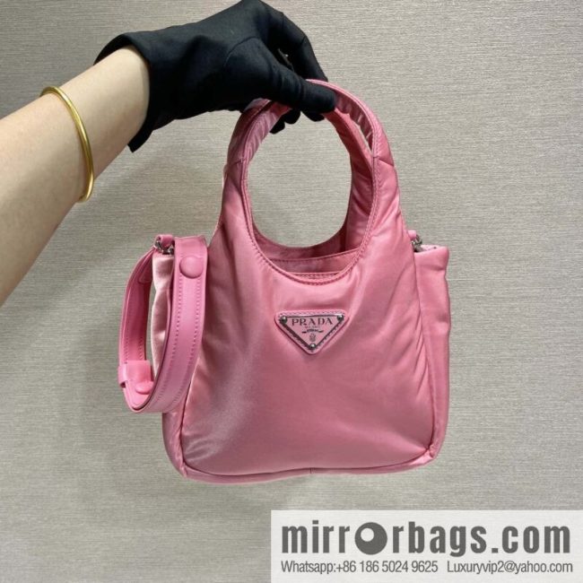 Prada mini tote bag 🎉 pink 1BA359 nylon fabric