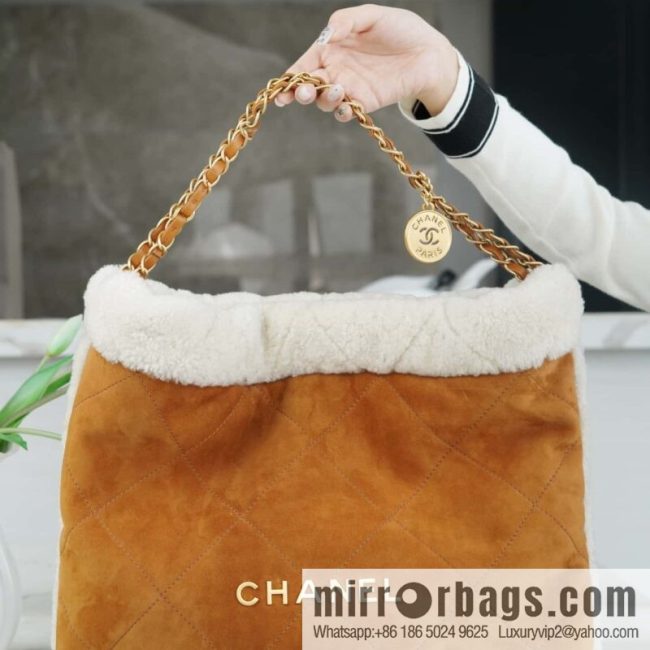 CHANEL Seasonal Limited Teddy Bear AS3261 Caramel Color