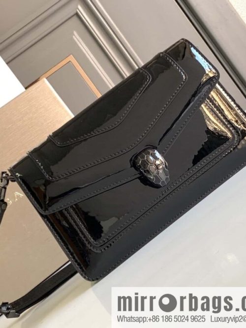 BVLGARI Bulgari SERPENTI FOREVER EAST-WEST series small shoulder bag 292103 black 22CM
