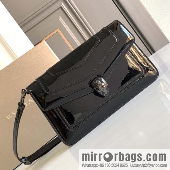 BVLGARI Bulgari SERPENTI FOREVER EAST-WEST series small shoulder bag 292103 black 22CM