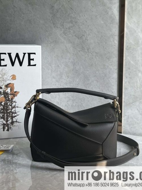 LOEWE puzzle geometric bag 24cm 0681 sand