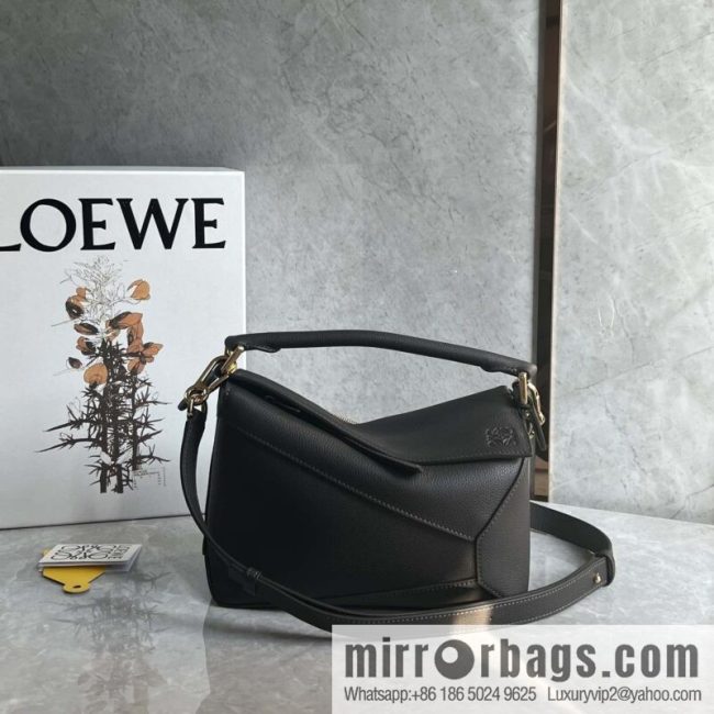 LOEWE puzzle geometric bag 24cm 0681 sand