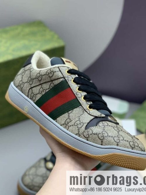 GUCCI latest color scheme G couple small dirty shoes