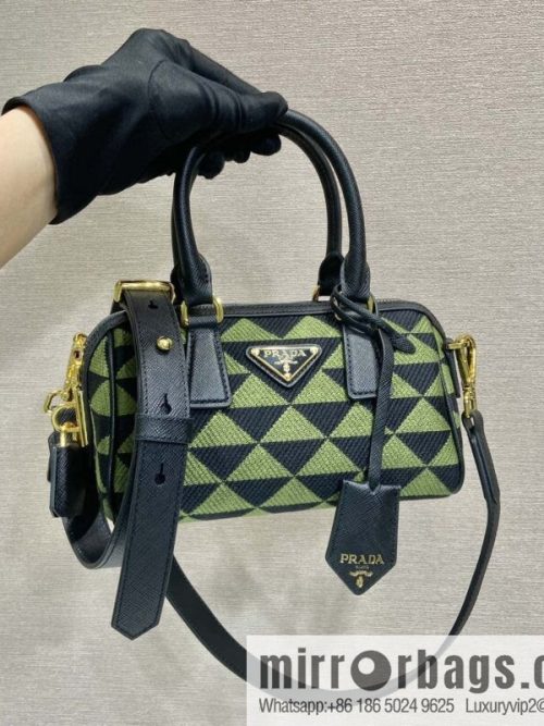 PRADA 👏 embroidery fabric bag 👏 1BA846 👏👏 pillow bag