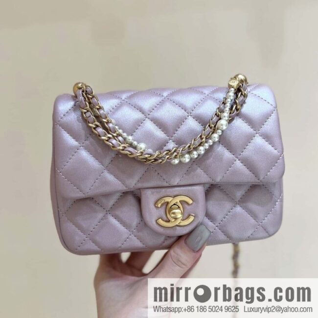 wsxc1711365384611_0-800x800k4bnhqxqha55593_20250715234507.jpg CHANEL 24P Spring and Summer Preview Series Limited Edition Pearl Square Fatty AS4385 pink