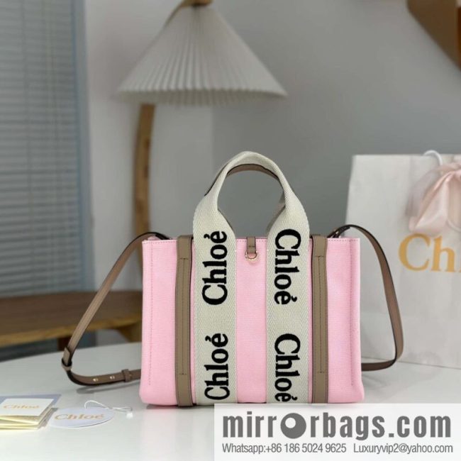 Chloe 24-year limited series new Woody tote bag, small 26CM.
