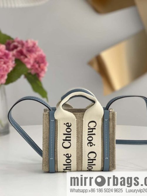 Chloe Nano-Super mini bag 14CM haze blue