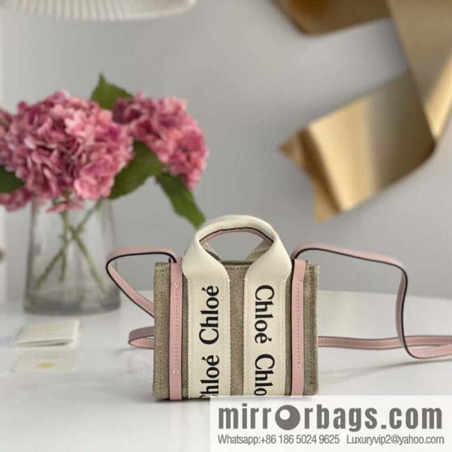 Chloe Nano - Super mini bag 14CM cherry blossom powder