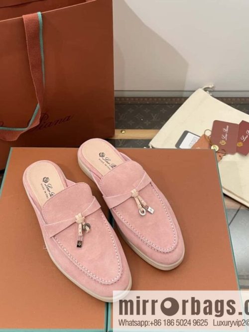 𝐋𝐨𝐫𝐨 𝐏𝐢𝐚𝐧𝐚|| one-pedal Muller half shoes, pink water color