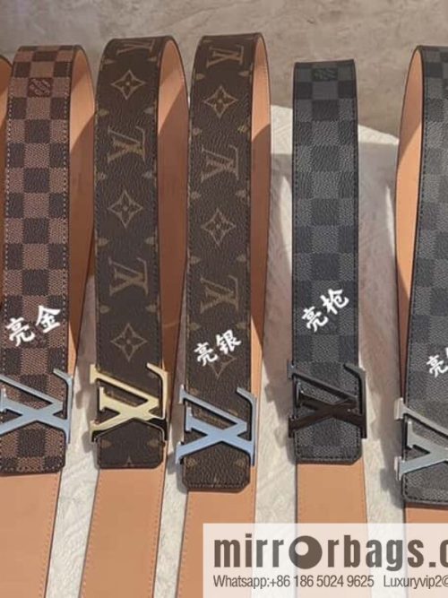 LV signature letter metal buckle belt M9808/M9608/M9610