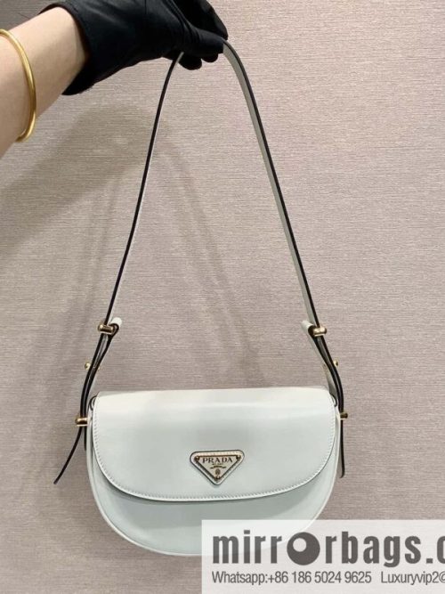 PRADA 🎉 new 🎉 1BD365 double shoulder strap 👏👏 white