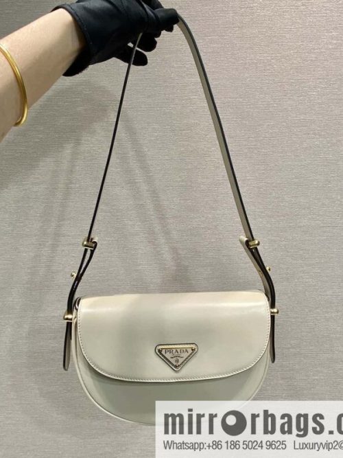 PRADA 🎉 new 🎉 1BD365 double shoulder strap 👏👏 light gray