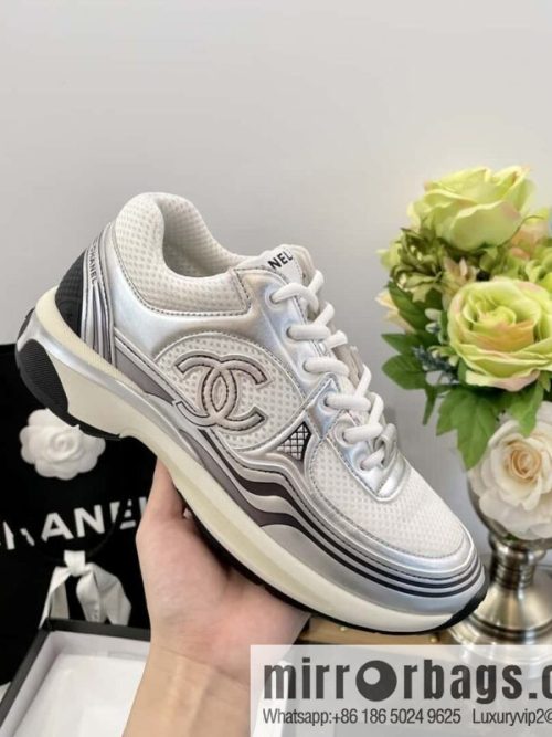 CHANEL Silver Horn King big hit sneakers