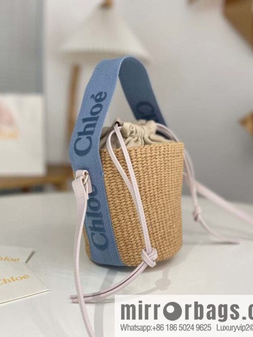 Chloe Woody Straw beach bag/bucket bag new color