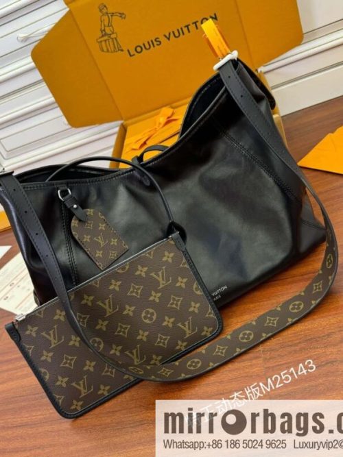 LV M25143 New CARRYALL DARK medium handbag of the season