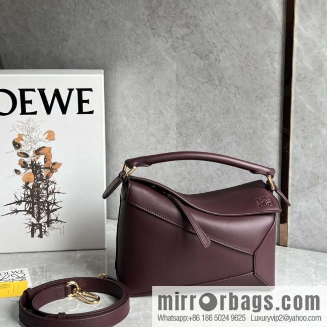 LOEWE latest practice puzzle deep jujube 0681