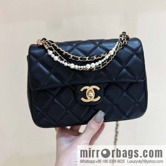 wsxc1713429622448_0-800x800imm1keblfft207923_20250709080638.jpg CHANEL 24P Spring and Summer Preview Series Limited Edition Pearl Large Square Fatty AS4384