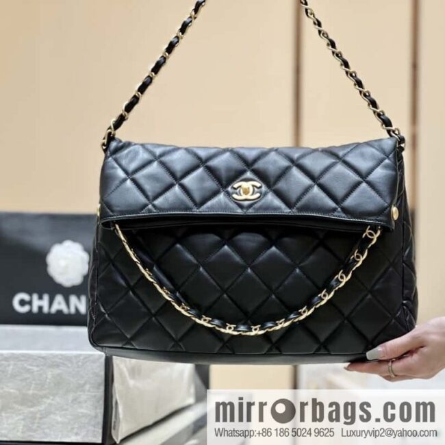 wsxc1713782258385_0-800x800ztysoioul14207640_20250709075904.jpg CHANEL 24p maxi hobo black AS4777