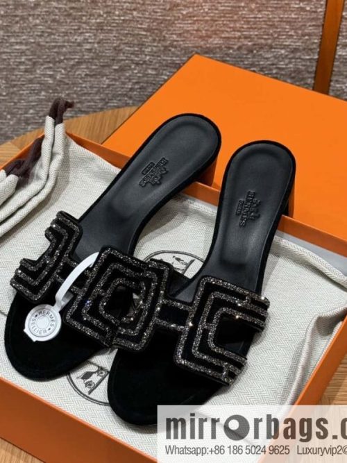 Hermès 2022 spring and summer new product H brand high-heeled diamond surface model