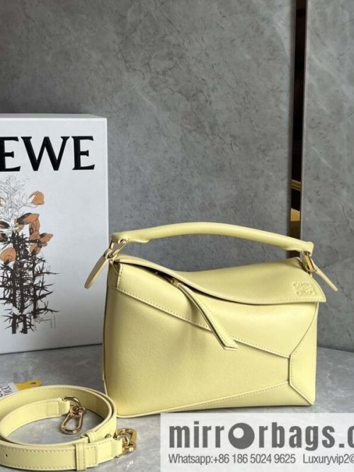 LOEWE new color latest practice puzzle geometric bag 0681 yellow