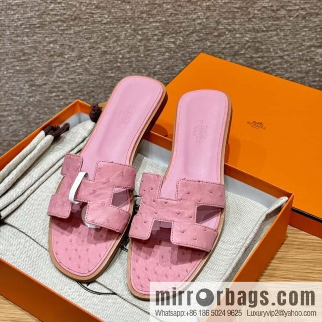 Hermès 181 Oran Sandals, Ceramic Powder/94/Terre Cuite