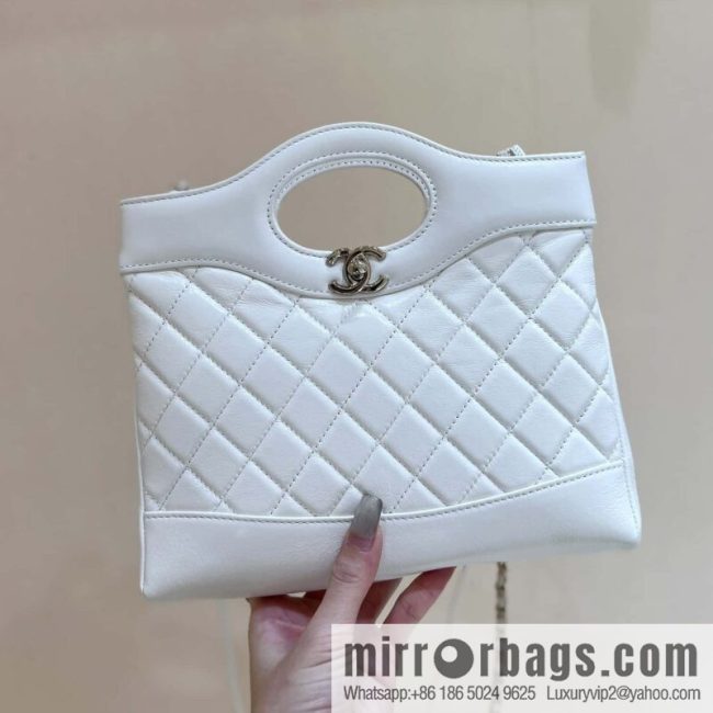 CHANEL 24S mini 31bag sheepskin AS4133 white