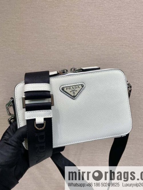 PRADA 🎉 new mailman bag 🎉 2VH173 cross pattern, white