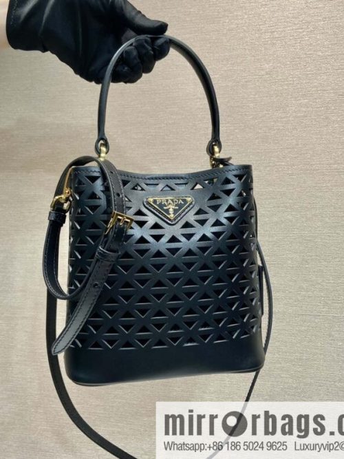 PRADA 🎉 cut-out bucket bag 🎉 1BA217 cut-out black