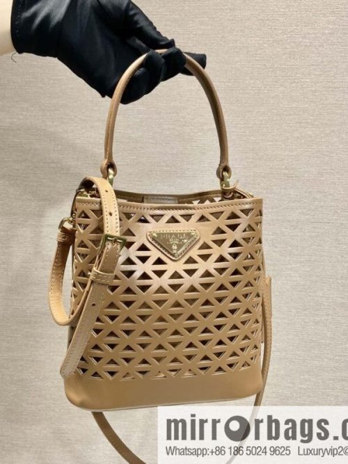 PRADA 🎉 cut-out bucket bag 🎉 1BA217 cut-out brown