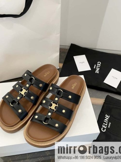CELINE Roman Arc de Triomphe Platform Sandals