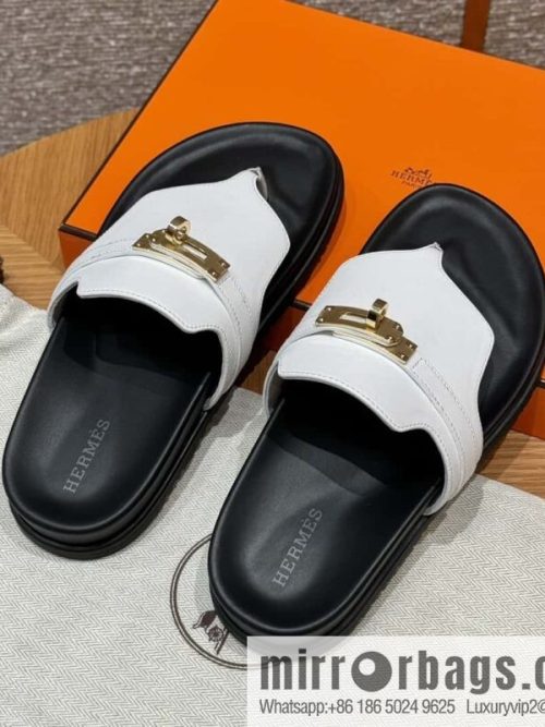 Hermès 258 Empire, plain weave/swift pure white/01/Blanc