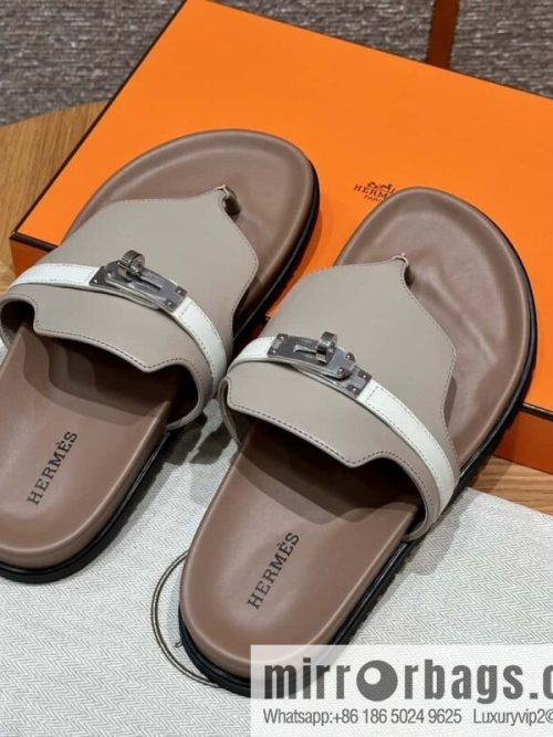 Hermès 258 Empire, plain weave/swift gray-yellow beige/Grayish-yellow beige