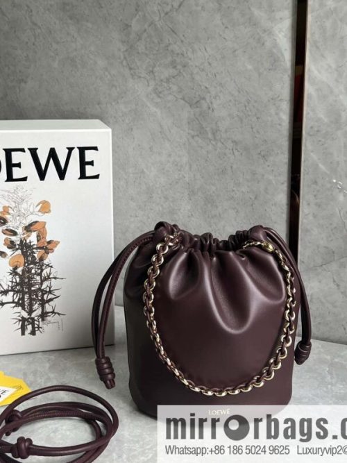 LOEWE Flamenco Purse Bucket Handbag 0806