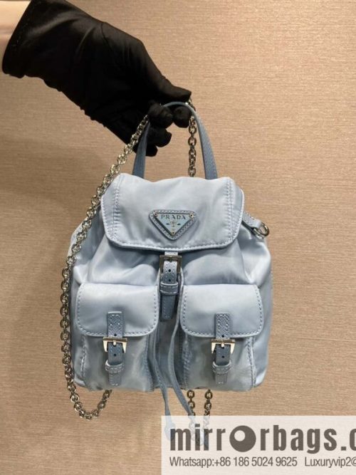 PRADA 🎉 mini backpack 🎉 1BH029 upgrade 🎉🎉 light blue