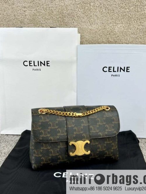 CELINE TEEN VICTOIRE small logo printed handbag 116592 old color