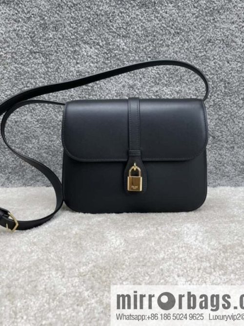 CELINE TABOU medium smooth cow leather (fabric) handbag 196584 black