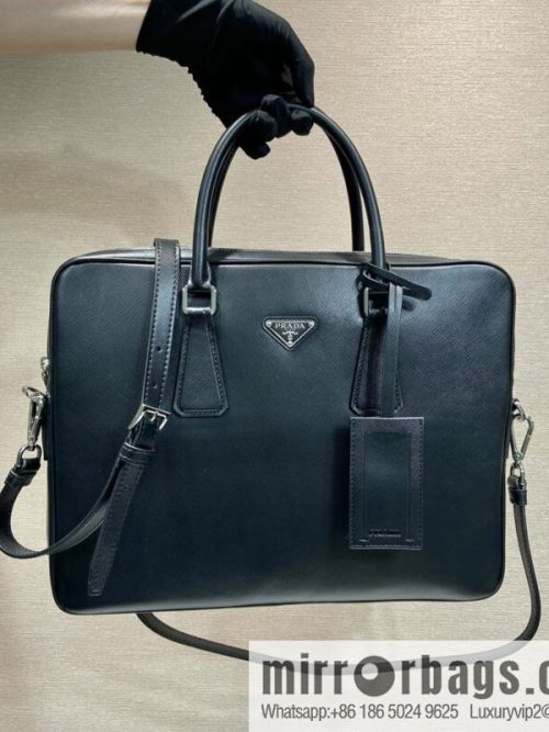 PRADA P new briefcase 0368 black