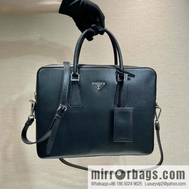 PRADA P new briefcase 0368 black