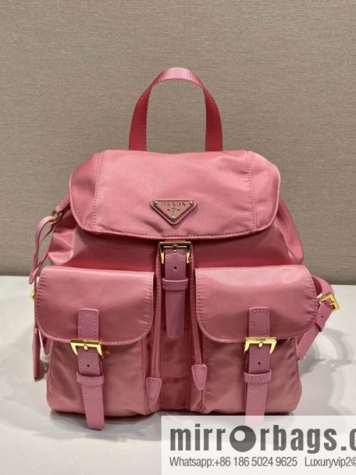 Prada 1BZ677 gold buckle classic backpack