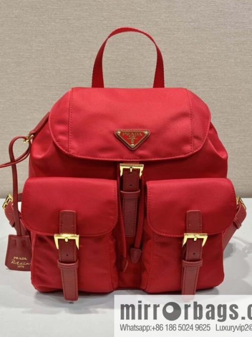 Prada 1BZ677 gold buckle classic backpack