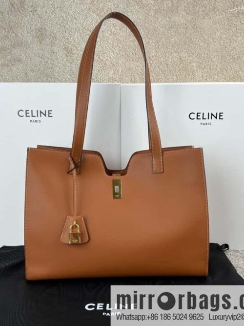 CELINE CABAS 16 smooth cow leather (fabric) handbag 112583